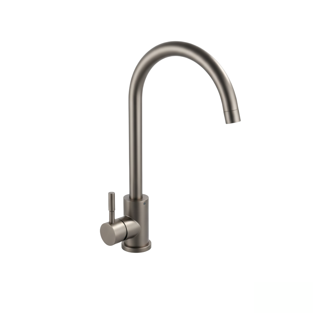 robinet-cuisine-bec-incurve-nickel