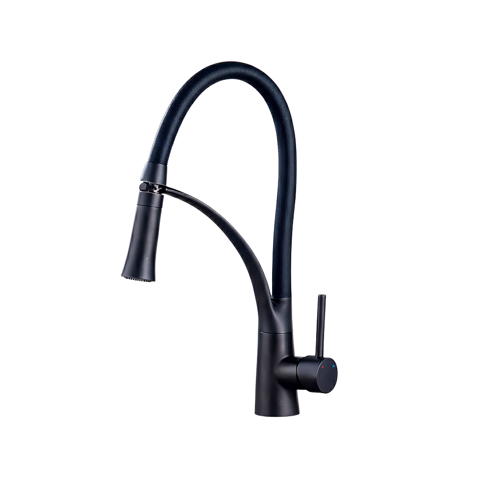 robinet-cuisine-douchette-extractible-noir