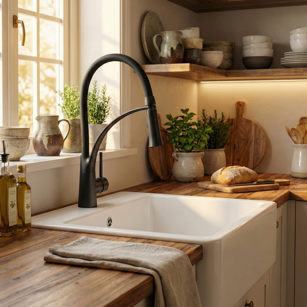 robinet-cuisine-douchette-extractible-moderne