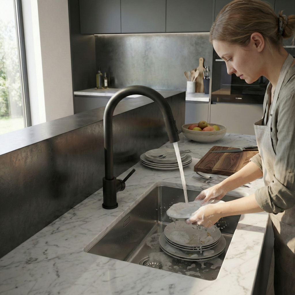 robinet-cuisine-douchette-extractible-acier-inoxydable-vaisselle