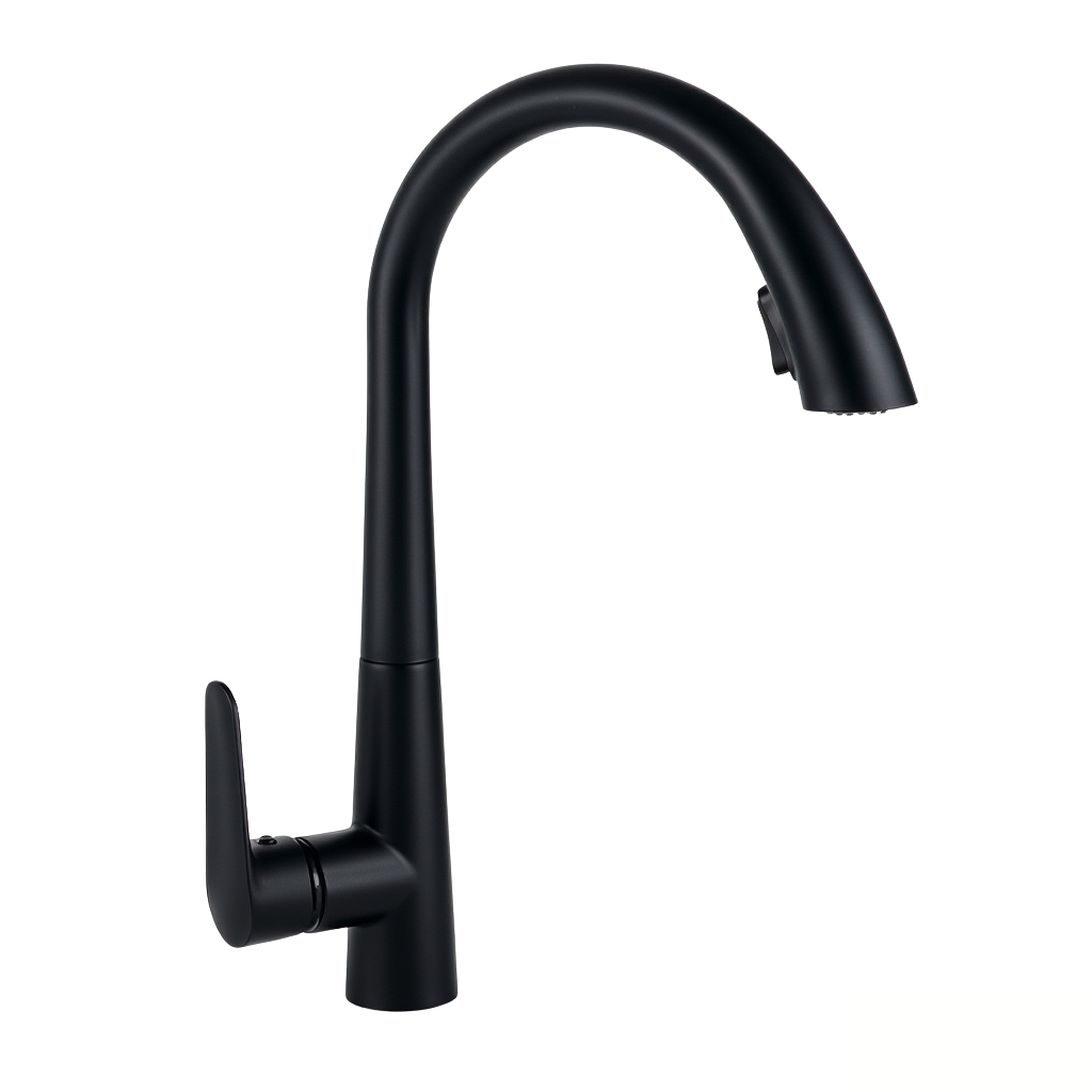 robinet-cuisine-douchette-extractible-laiton-noir