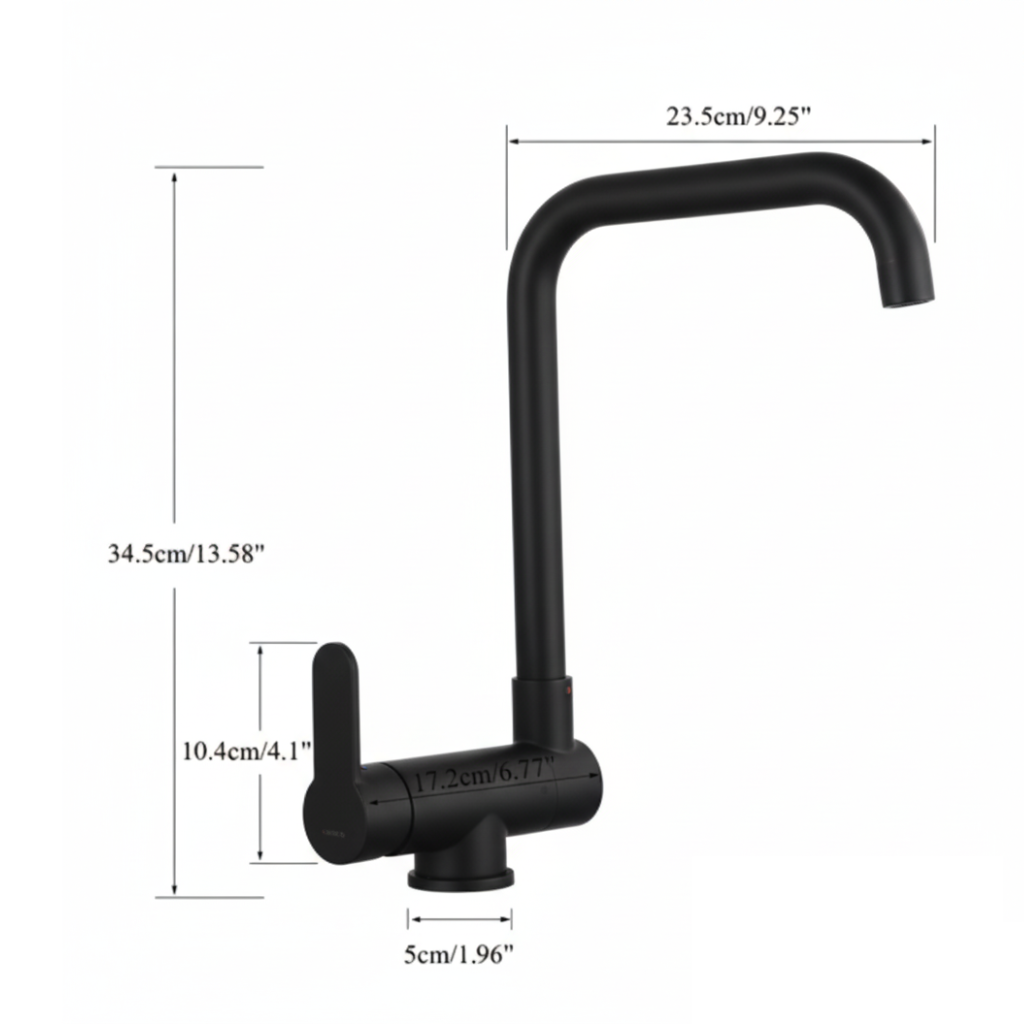 robinet-cuisine-laiton-rotation-360-dimensions