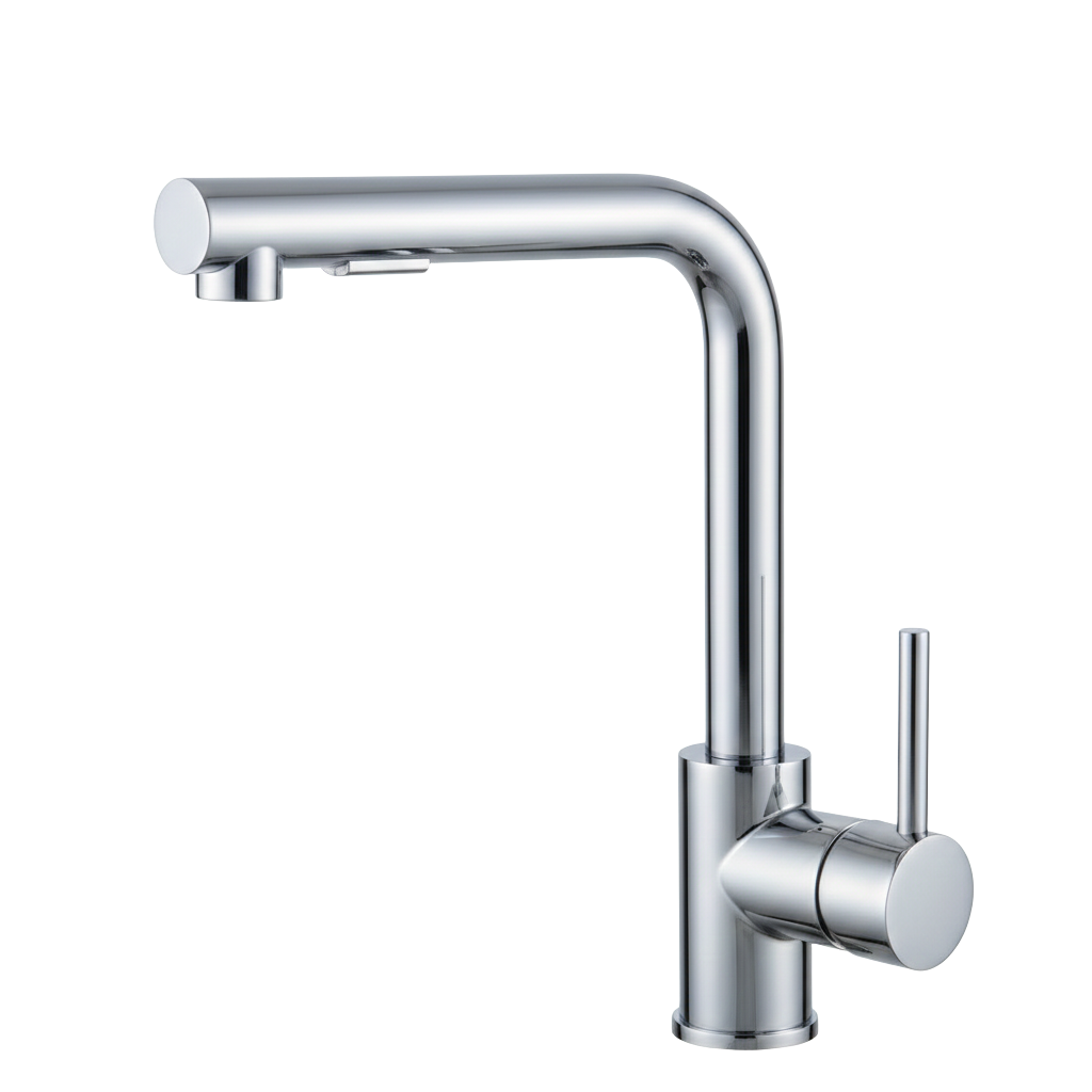 robinet-cuisine-ressort-douchette-extractible-chrome