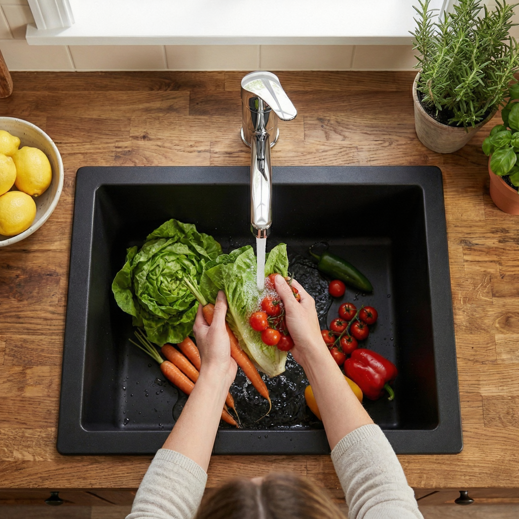 robinet-cuisine-zinc-lavage-legume