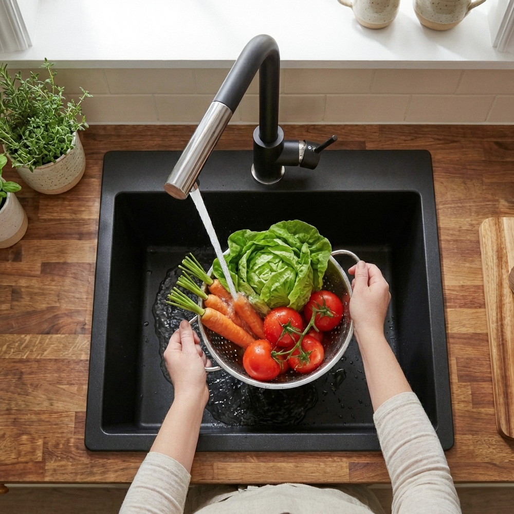 robinet-de-cuisine-lavage-de-legume