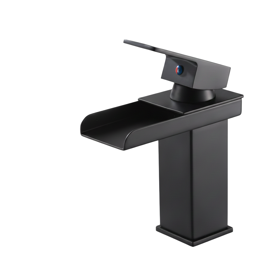 robinet-lavabo-cascade-noir