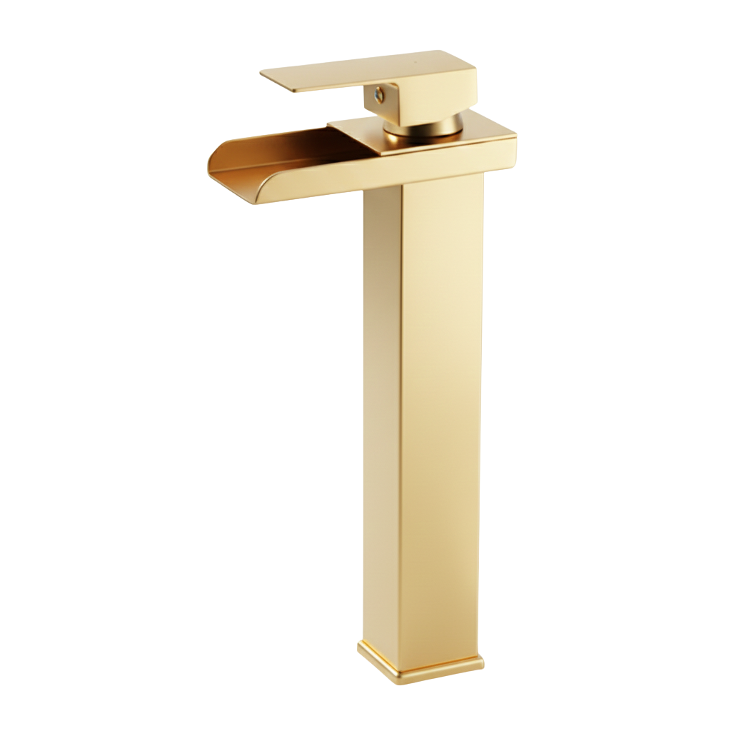 robinet-lavabo-haut-carre-laiton-or